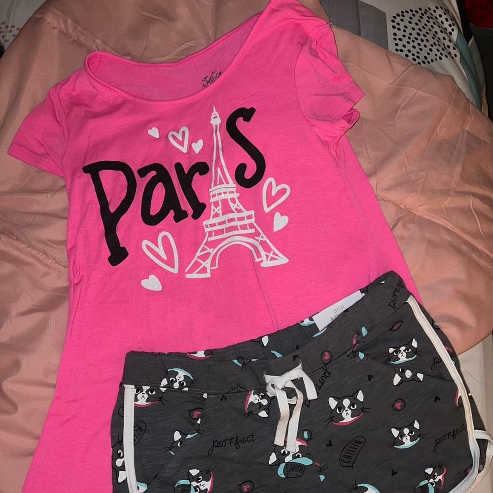 Justice outfit girls size 10/12 in EUC